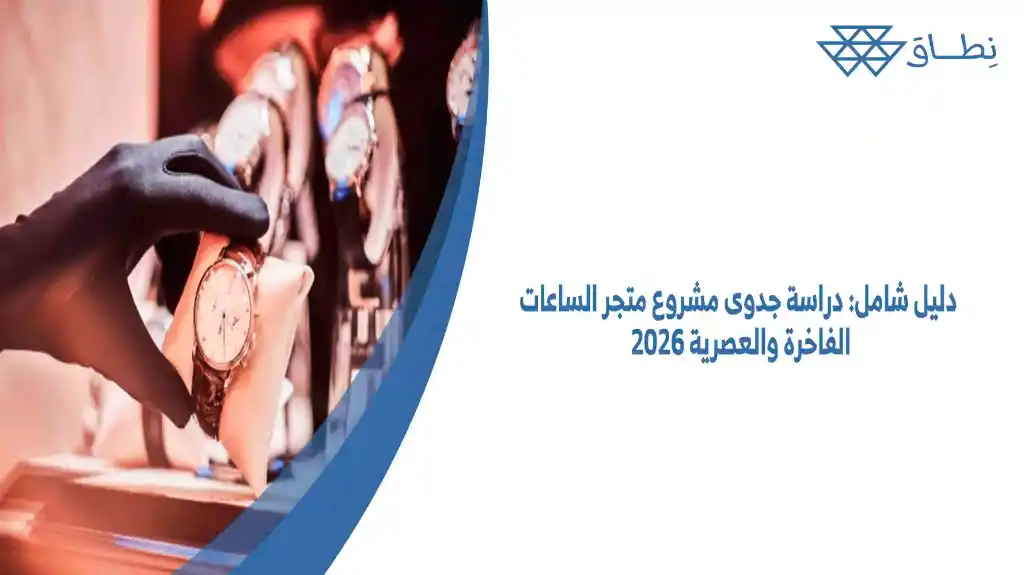 دليل شامل: دراسة جدوى مشروع متجر الساعات الفاخرة والعصرية (2026) فرصة من فرص الاستثمار المربحة للشباب والراغبين في الربح الكبير.
